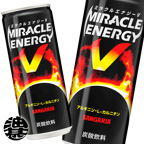 3ケースまで2ケース分の送料です!(離島は除く)サンガリア ミラクルエナジーV 250g缶(30本入り1ケース)エナジードリンク※ご注文いただいてから3日〜14日の間に発送いたします。/sg/