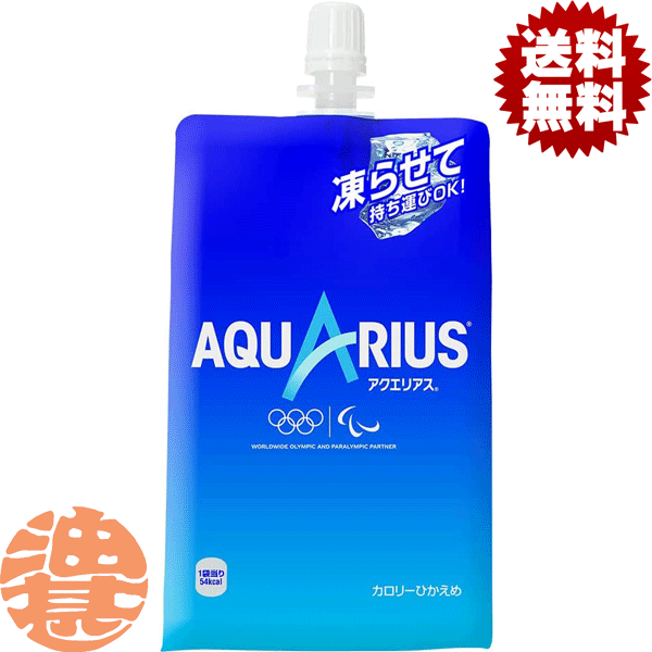 『送料無料！』（地域限定）コカ・コーラ アクエリアス 300g　ハンディパック（30本入り1ケース）300ml　コカコーラ スポーツドリンク パウチ※ご注文確定後4日～14日の間に発送いたします。/zn/のサムネイル
