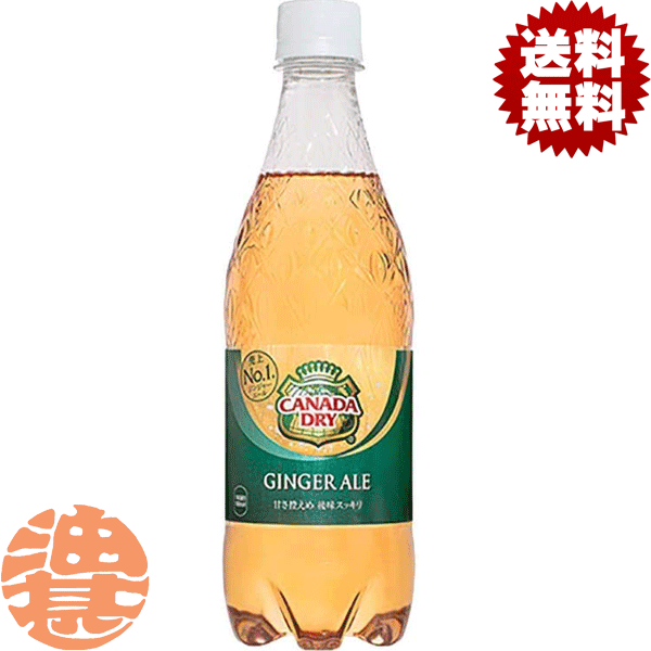 『送料無料！』（地域限定）コカ・コーラ コカコーラ　カナダドライ ジンジャーエール 500mlペットボトル（24本入り1ケース）ジンジャーエール※ご注文いただいてから3日〜14日の間に発送いたします。/zn/(4)