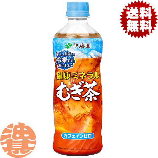 『2ケース送料無料！』（地域限定）伊藤園　健康ミネラルむぎ茶 485ml ペットボトル 冷凍兼用ボトル×2ケース48本(1ケースは24本入り)天然ミネラル麦茶 冷凍 冷蔵 常温 カフェインゼロ ※ご注文いただいてから4日～14日の間に発送いたします。/uy/のサムネイル