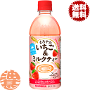 『送料無料！』（地域限定）サンガリア まろやかいちご＆ミルクティー 500mlペットボトル（24本入り1ケース）いちごみるく まろやかイチゴ※ご注文いただいてから4日〜14日間に発送いたします。/sg/