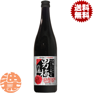 『送料無料！』（地域限定）サッポロビール 男梅の酒 15度 720ml瓶（12本入り1ケース）サッポロ男梅の酒 梅干しサワー うめ ウメ チューハイ 炭酸水 割り ロック[qw][ypc]