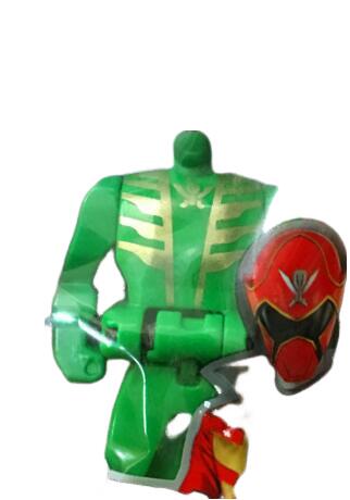 「AC」New Power Rangers Bandai 緑/キーホルダー 玩具