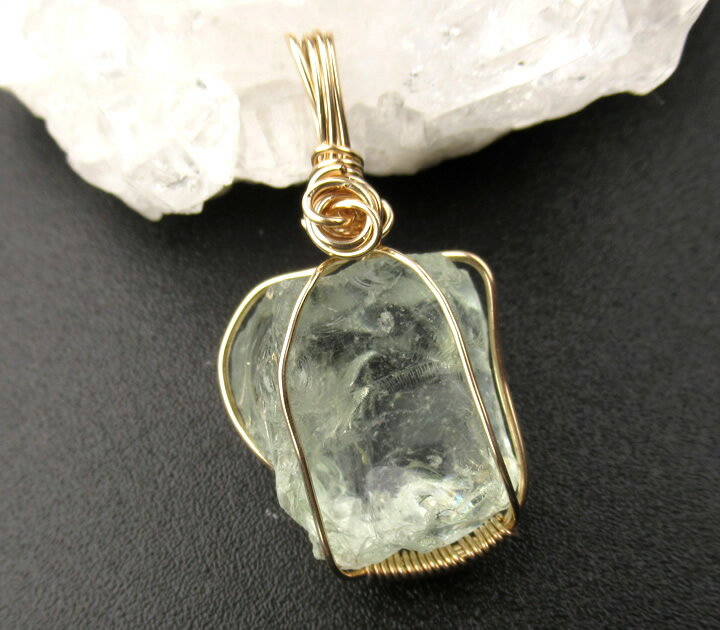 アンダラクリスタル ルミネッセントグリーンアンダラ 14KGFペンダント 稀...