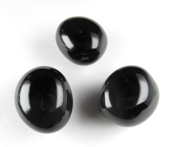 高品質モリオンタンブル 1個 26～28g 黒水晶 究極の破邪の石 壮大な世界の夢 morion065