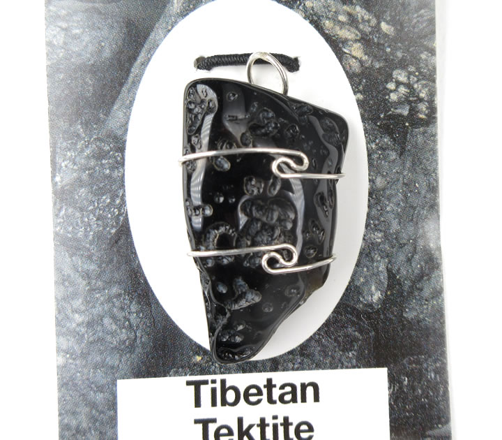 チベットテクタイト ペンダント 8g ヘブンアンドアース社証明書付 クンダ...