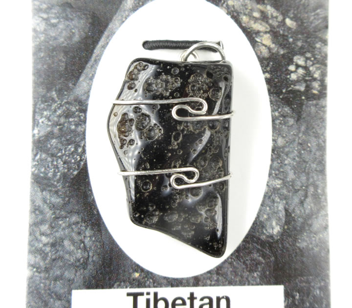 チベットテクタイト ペンダント 7g ヘブンアンドアース社証明書付 クンダ...