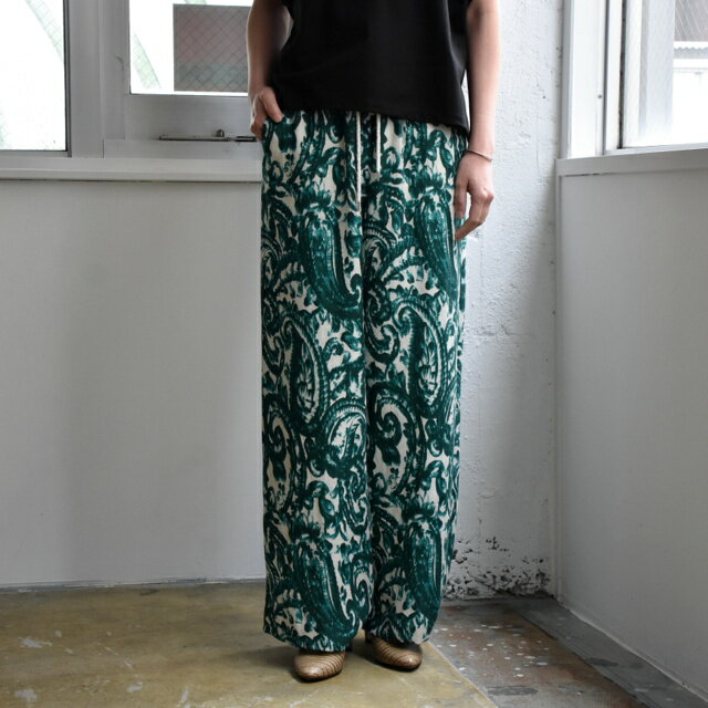 SACRA(サクラ)/BLURRY PAISLEY PANTS