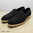 foot the coacheritbg U R[`[j/COIN LOAFER(ESPADRIILE) -BK SUPER BUCK-