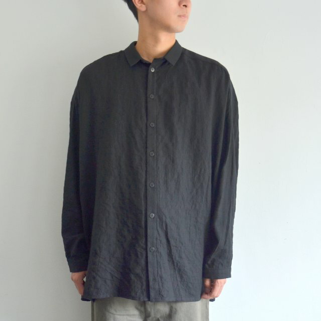 too good(トゥーグッド) / THE DRAUGHTSMAN SHIRT LONG SOFT COTTON -FLINT-