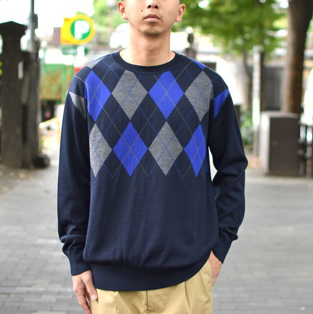 EEL products(イ—ルプロダクツ)/12月のアーガイル -(27)NAVY-