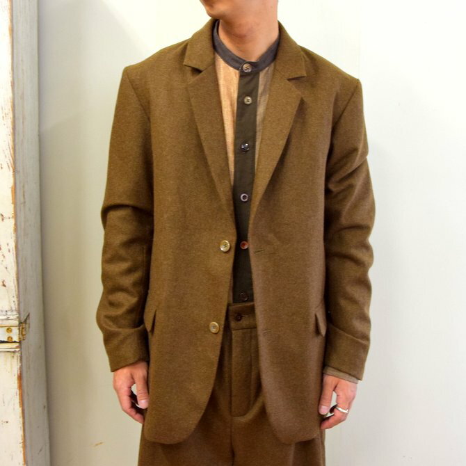 FRANK LEDER(フランクリーダー)/ LIGHT WEIGHT LODEN WOOL 2B JACKET -BROWN-