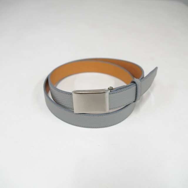 Scye(サイ) Shrink Leather Box Buckle Belt