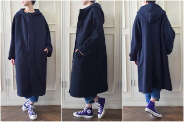 HARROW TOWN STORES(ハロータウンストアーズ)/WOOL HOODED COAT【T】