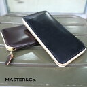 MASTER&Co.(}X^[AhR[) / UK Bridle Leather Long Wallet -BROWN-