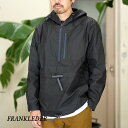 FRANK LEDER(tN [_[) / WASHED GERMAN VENTILE COTTON WINDBREAKER -BLACK-