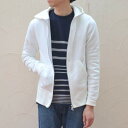 Sanca(サンカ)/ TOP 吊り裏毛 F/ZIP PARKA EXCELLA -WHITE-【Z】