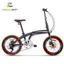 20インチ折り畳み自転車,おしゃれ,組み立て簡単RICHBI...