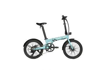 Qualisports Q2 ★型式認定モデル★斬新デザイン★折りたたみ電動ミニベロ 電動アシスト自転車 スマホ充電機能付き 20インチ(ブルー)