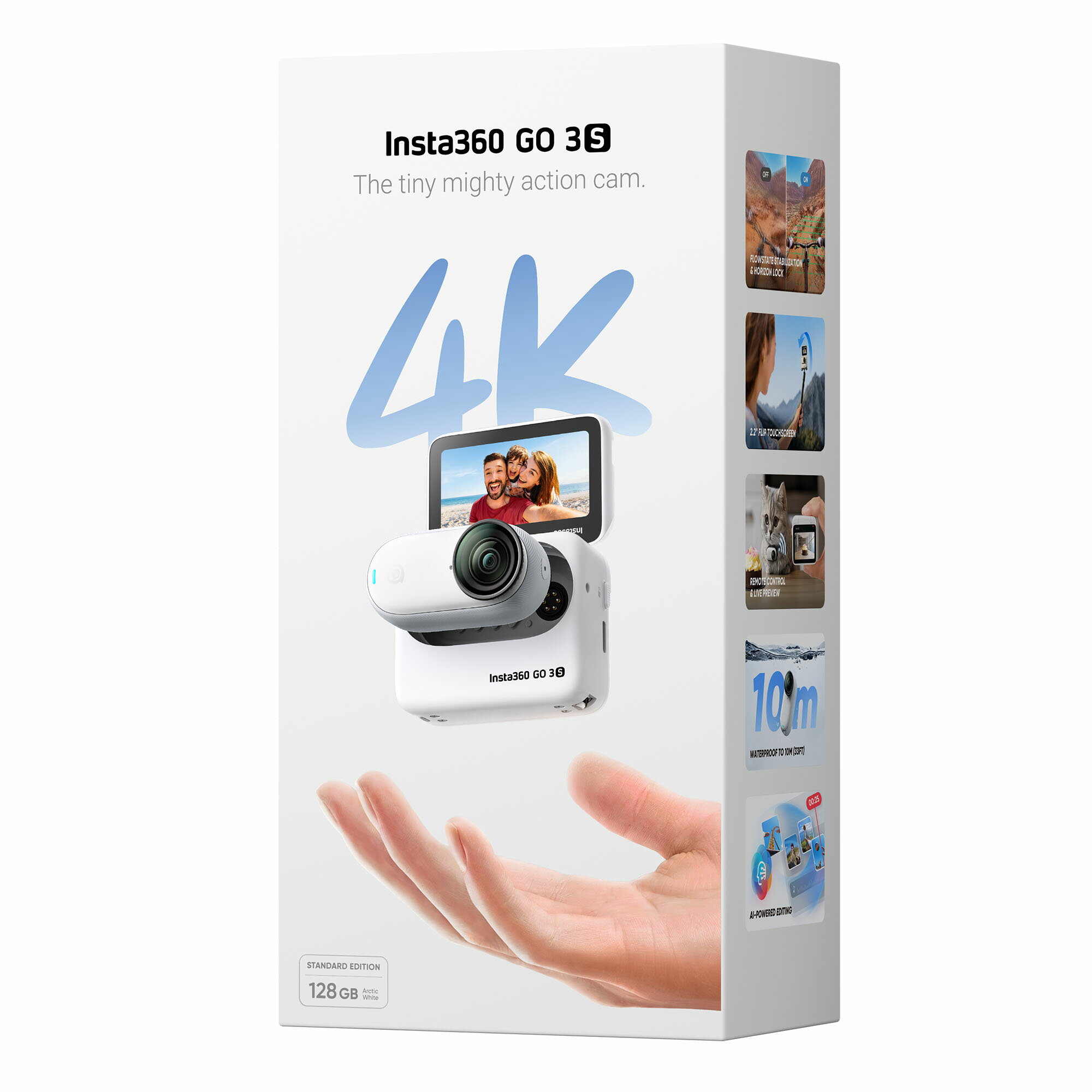美品格安】Insta360 GO3 128GB ホワイト 箱・シリコンケース付（楽天 