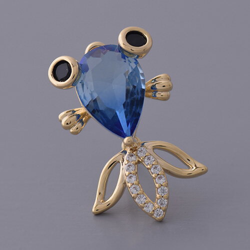 ブローチ 金魚 ラインストーン レトロ かわいい 小さい プレゼント ギフト 夏 お祭り