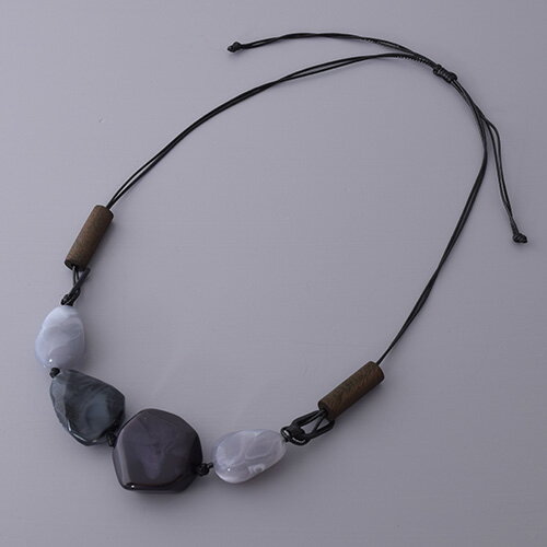 樂天商城 - ストーン調ネックレス ロング 紐 長さ調節 コスチュームジュエリー レディースアクセサリー 衣装 上品