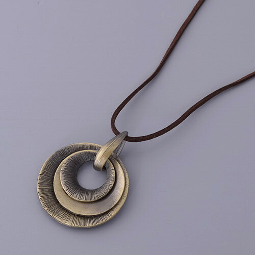 樂天商城 - 【本日限定20％OFFクーポン】アンティーク調 ペンダントネックレス ロング 紐 シンプル レディースアクセサリー コスチュームジュエリー 上品 大人