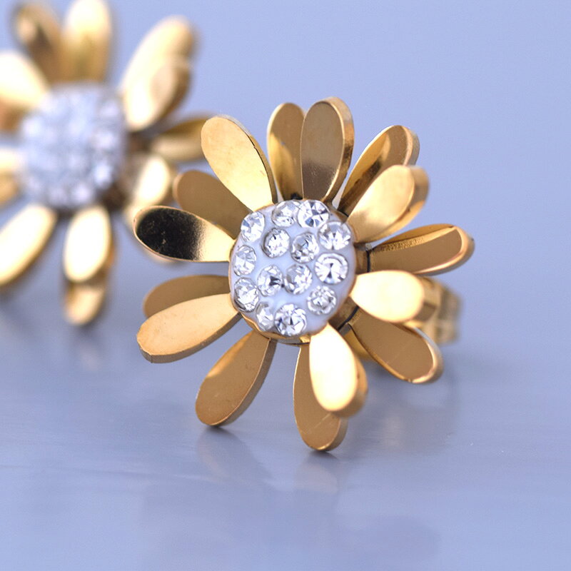 ピアス 花 ひまわり フラワー かわいい コスチュームジュエリー レディースアクセ...