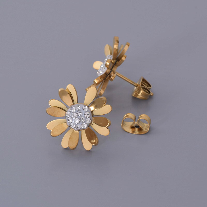 ピアス 花 ひまわり フラワー かわいい コスチュームジュエリー レディースアクセ...