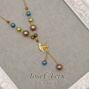 ドイツ製　JOSEF FEIX　ハトモチーフカラフルビーズネックレス(ヨーロッパ/アクセサリー直輸入/レディース/インポート/コスチュームジュエリー)