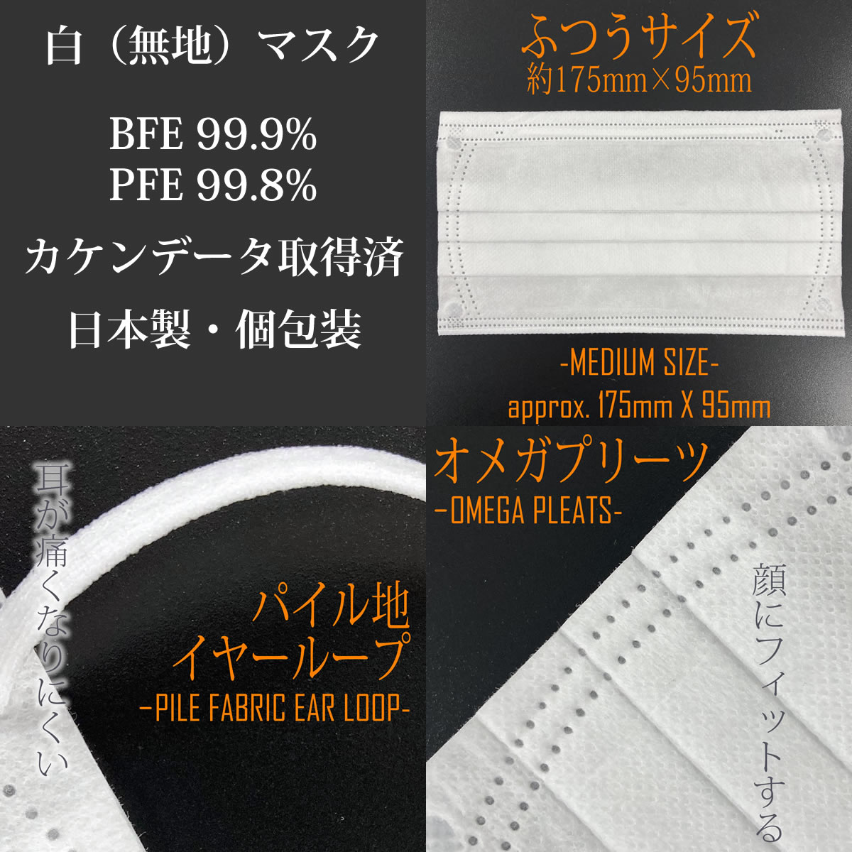 日本製！個包装！サージカルマスク Par Avion パラビオン 30枚＋白マスク 20枚 セット1箱50枚入×3箱 計150枚 使い捨て 日本製マスク BFE99.9% PFE99.8% おしゃれ かわいい デザインマスク 個包装 マスク 日本製