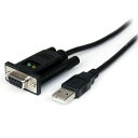 1ポートUSB-ヌルモデムRS232Cシリアル変換ケーブル(クロスケーブル) 1x USB A オスー1x DB-9(D-Sub 9ピン) メス FTDIチップセット使用 送料無料 スターテック Startech 2年保証