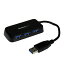 4ݡ SuperSpeed USB3.0ϥ ݡ֥ߥUSB Hub 1x USB A ()-4x USB 3.0 A (᥹) ֥å ƥå StarTech.com 2ǯݾ