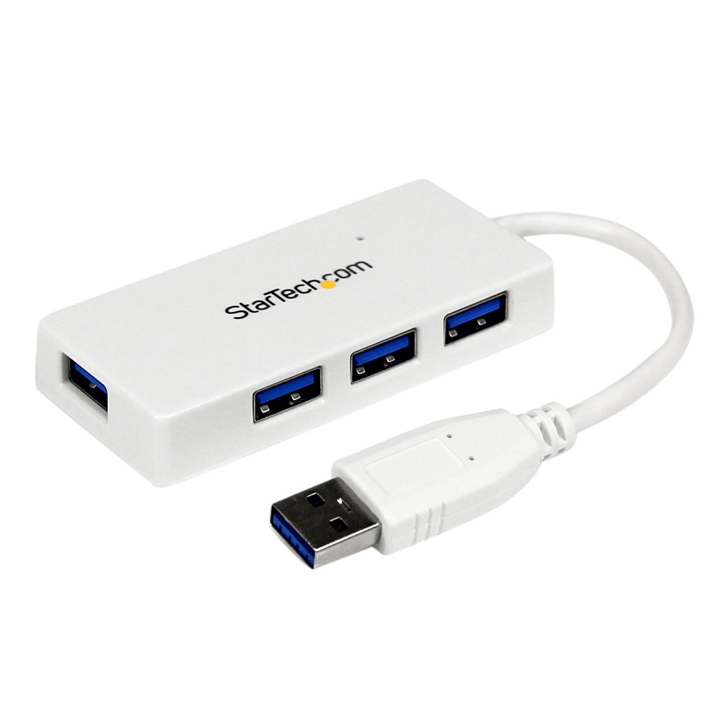 4ݡ SuperSpeed USB3.0ϥ ݡ֥ߥUSB Hub 1x USB A ()-4x USB 3.0 A (᥹) ۥ磻 ƥå StarTech.com 2ǯݾ