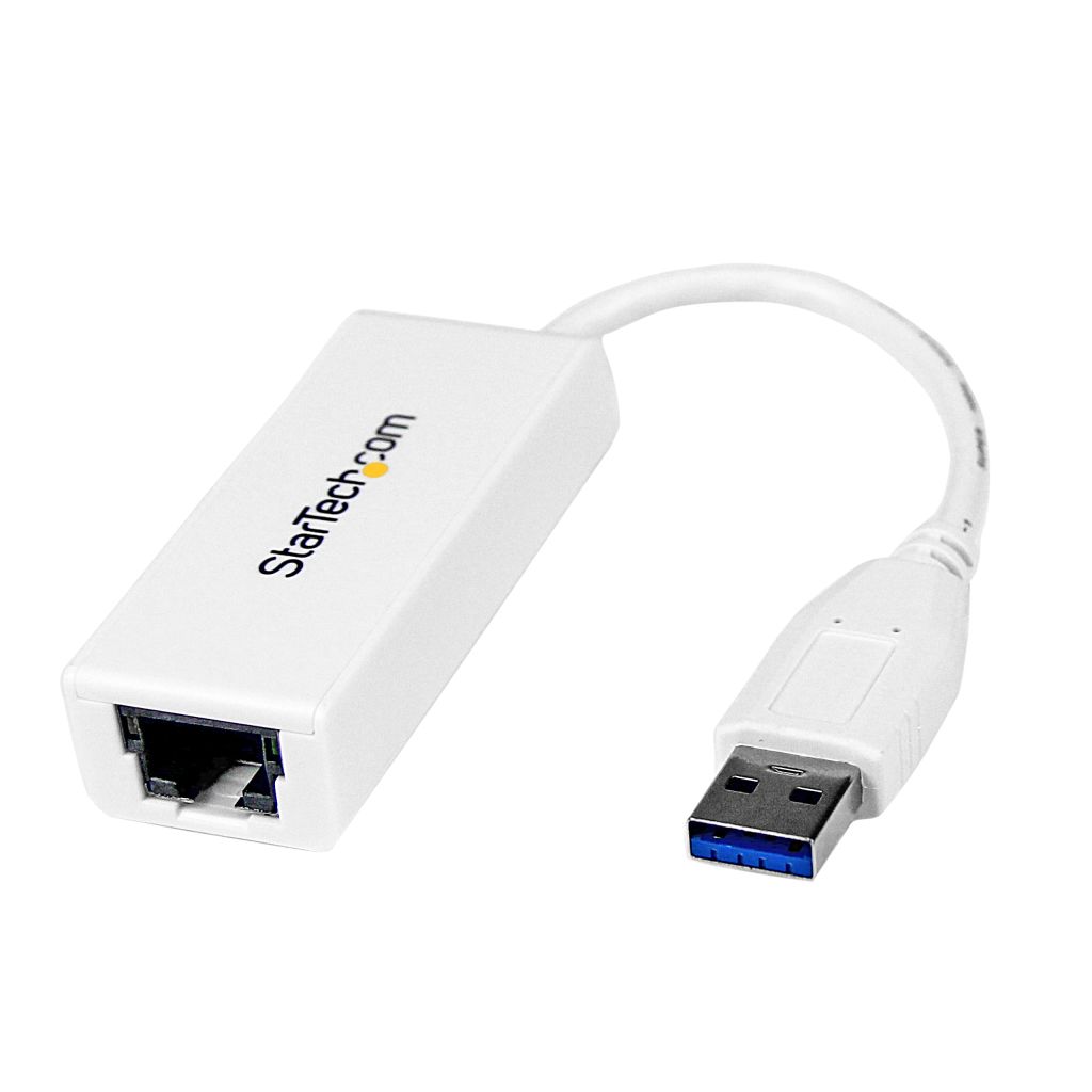 USB 3.0-Gigabit Ethernet LANアダプタ (ホワイト) 10 100 1000Mbps NICネットワークアダプタ USB SuperSpeed(オス)-RJ45(メス)有線LANアダプタ スターテック StarTech.com 2年保証
