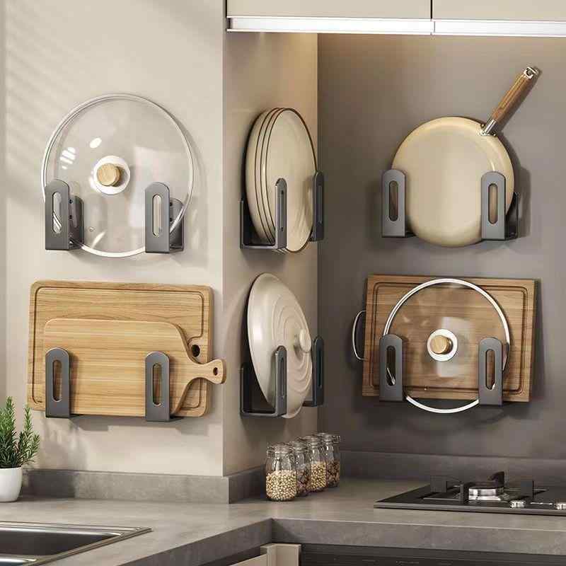 鍋蓋スタンド 鍋蓋立て まな板立て まな板スタンド キッチン収納 壁掛け 収納 穴あけ不要 整理 おしゃ..