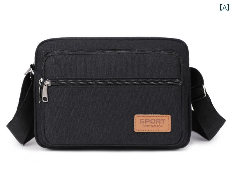 ショルダーバッグ メンズ 小さめ 斜めがけ かっこいい 肩掛け ビジネス レジャー バッグ 財布 キャンバ..