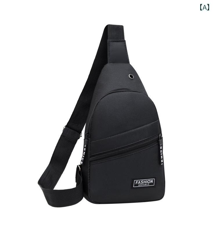 ショルダーバッグ メンズ かっこいい 斜めがけ ボディバッグ オックスフォード布 チェストバッグ 多機..