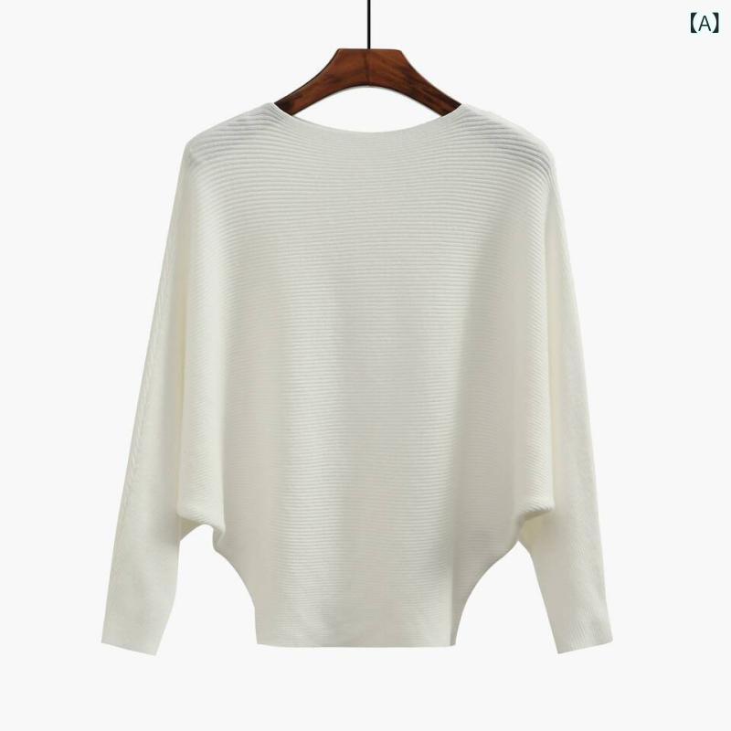 個性的 送料無料 大きいサイズ レディース ニット セーター プルオーバー 秋 冬 薄手 長袖 バットスリ..