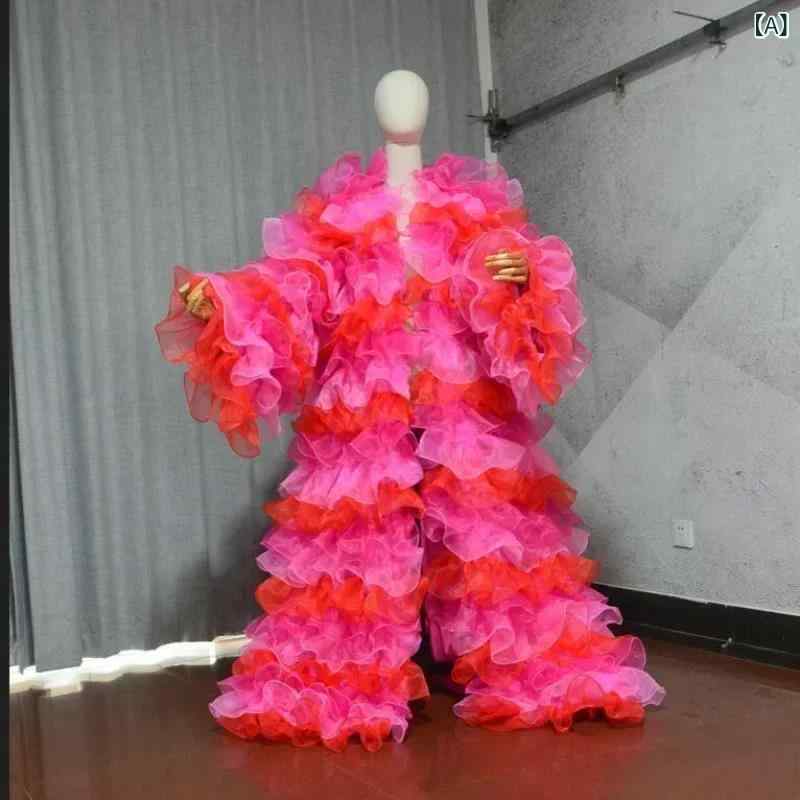 大道芸 ピエロ 衣装 イベント サーカス オーガンジー ステージ 個性的 フリースタイル かわいい おしゃ..