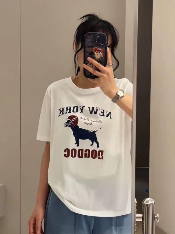 Rakuten - 夏 レディース ゆったり 中長丈 半袖 Tシャツ ヒップカバー 大きめサイズ カジュアル トップス フィット 普段使い 軽量 吸湿速乾