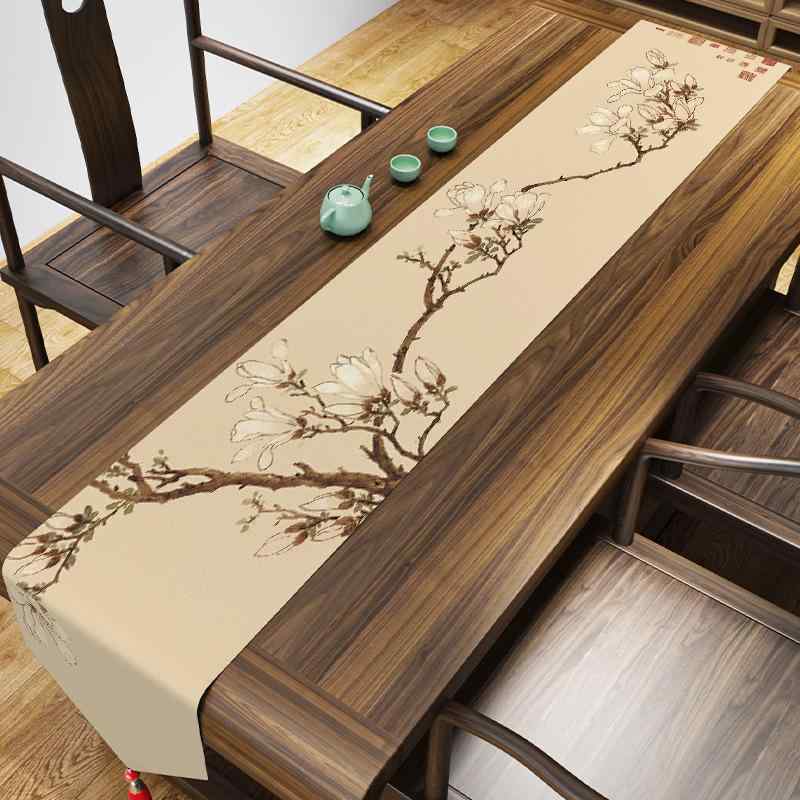 テーブルランナー 長方形 茶器用 インテリア 生活用品 シンプルナチュラルカジュア...