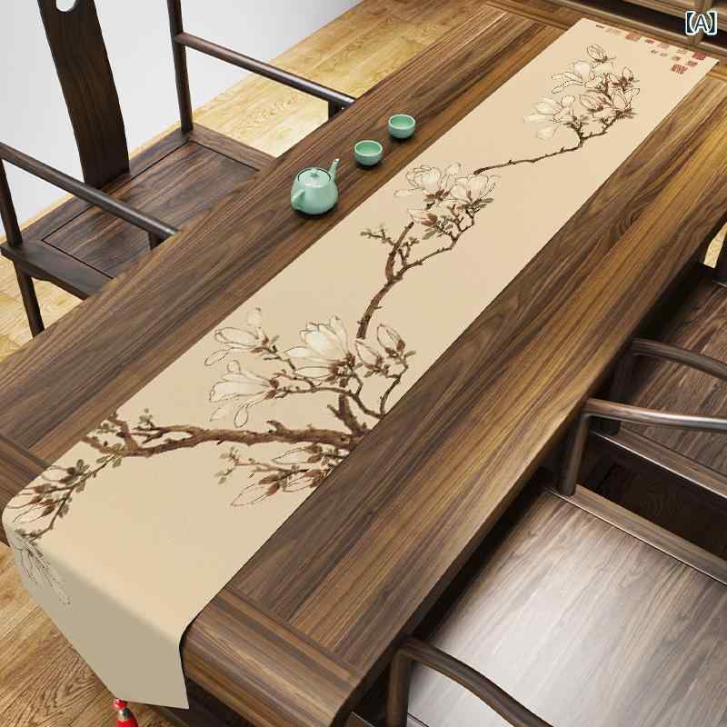 テーブルランナー 長方形 茶器用 インテリア 生活用品 シンプルナチュラルカジュア...
