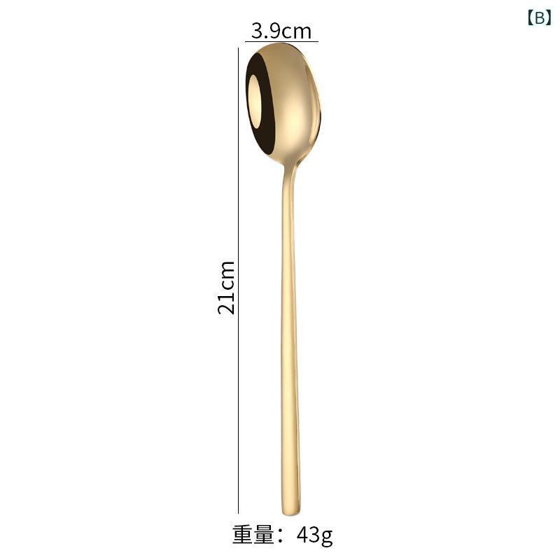 アクセルジャパンのスプーン ステンレス製 カトラリー 男性用 女性用 おしゃれ 韓国 食事用 家庭用 業務用 シンプル スタイリッシュ 丈夫 耐久性 シルバー 持ちやすい 掬いやすい 飲食店 キッチン用品 ツール カフェ風 ステンレス 日常使い 食卓｜アングル3