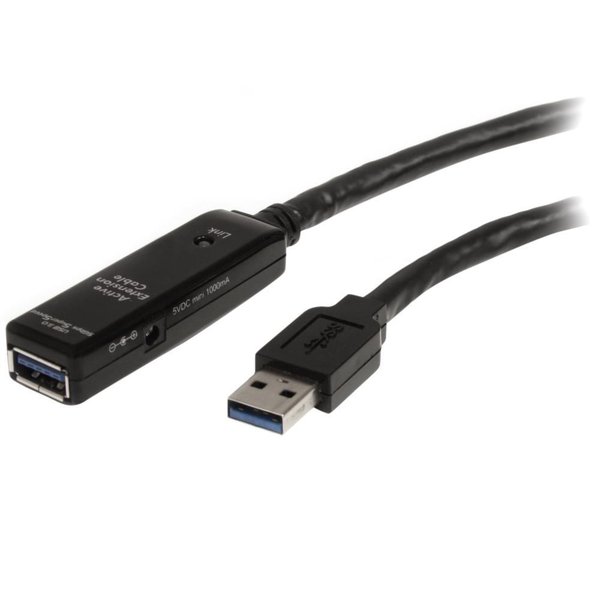 USB 3.0 アクティブ延長ケーブル 10m Type-A(オス) - Type-A(メス) USB 3.0 リピータケーブル スターテック StarTech.com 2年保証