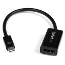 ミニディスプレイポート mini DP（オス） - HDMI（メス） 4Kディスプレイ対応 Mini DisplayPort 1.2 －HDMI アクティブ変換アダプタ Ultrabook（ウルトラブック） ノートパソコン対応 スターテック StarTech.com 3年保証