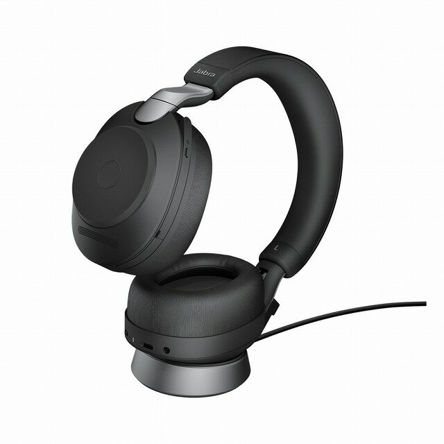 楽天アクセルジャパン【正規品 国内2年保証付き】 Jabra Evolve2 85 UC Stereo USB-A Stand black（ブラック）充電スタンド付き ジャブラ ヘッドセット マイク付き Bluetooth ワイヤレス 無線 両耳 テレワーク 在宅勤務 会議 zoom パソコン スマホ ゲーミング ゲーム eスポーツ おすすめ