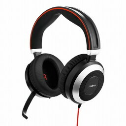 【正規品 国内メーカー2年保証付き】 Jabra EVOLVE 80 MS Stereo USB-A 又は 3.5mmジャック接続 有線 両耳用 テレワーク 在宅勤務 ヘッドセット マイク付き ノイズキャンセラー パソコン スピーカーフォン ビジネスフォン 【送料無料】 GNオーディオ 【】