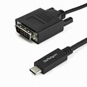 USB-C-DVIfBXvCP[u 1m ubN 1920x1200 1080pΉ USB Type-CڑDVIj^P[u  X^[ebN Startech 3Nۏ