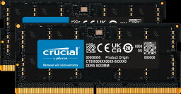 crucial 64GB Kit(2x32GB)DDR5-4800 SODIMM CL40(16Gbit)